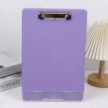 Multifunctional Folder, A4 Size Plastic Clipboard With Storage Space, Nurse Clipboard With Independent Pen Slot, Multifunctional Document Clipboard With Writing Pad, Large Capacity For Papers, Files And Documents, Suitable For Office Work - Folder - View 13