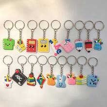16/18/20/28/33pcs Assorted Cartoon Pencil, Ruler, Cute Writing Board, Calculator, Keychain, Cute Stationery, Various Styles And Shapes, Keyring, Suitable For Classroom Prizes, Student Rewards, Back To School Season Small Gifts - Multicolor - View 14