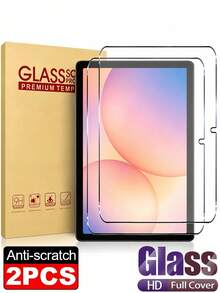 LissKas 2pcs HD Tempered Glass Screen Protector 9H Hardness Full Coverage Anti-Explosion Anti-Scratch Bubble-Free Auto-Adsorption Compatible With Samsung Galaxy Tab S11 S10FE S9 S8 Plus 11-Inch 12.4-Inch 8.7-Inch A9 A9+ A11 A11+ Compatible With Stylus - Clear - View 29