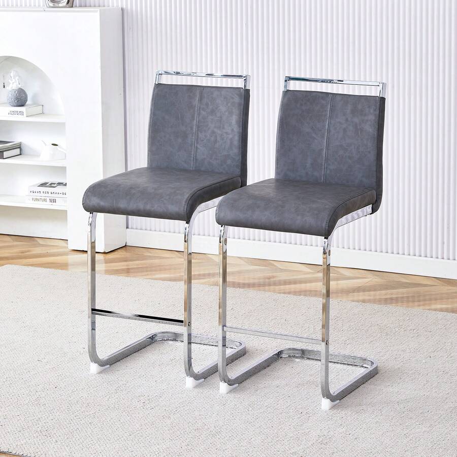 Barstools - Silver - View 1