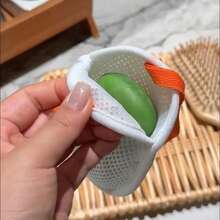 柔軟新款泡泡皂袋網狀去角質袋 洗澡起泡工具 身體與臉部刷洗清潔刷 附掛繩 - 彩色 - 查看 5