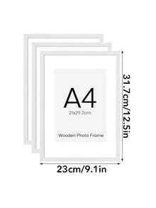 1/3个 30x40厘米木质相框，经典木质相框，30x40厘米 A4 A3 复古木质相框，复古棕色长方形光滑抛光装饰相框，适用于家居卧室客厅桌面墙面装饰 - 木質相框 - 查看 20