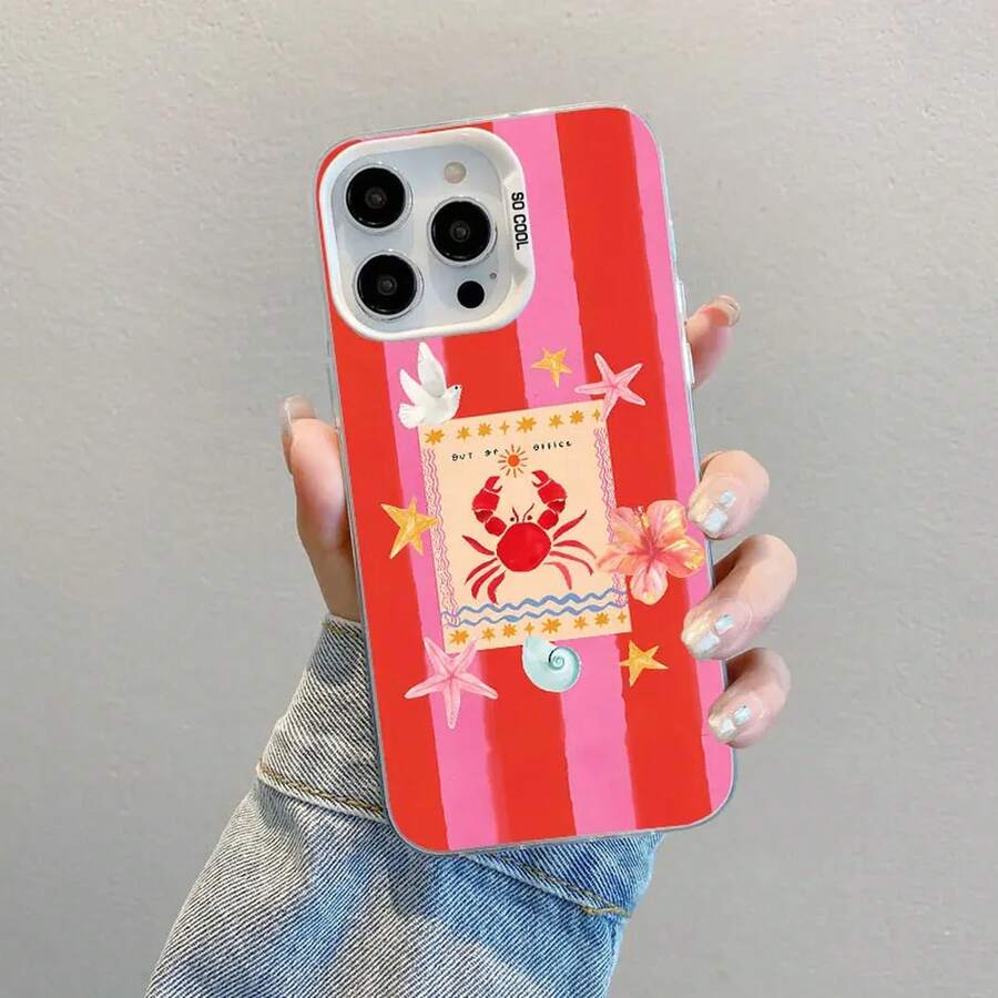Summer Ocean Marine Life Striped Laser Phone Case For Samsung Galaxy S25 S22 Ultra Plus S21 FE S24 S23 Ultra Plus FE Back Covers - CH-White HYSWTW 5 - 查看 1