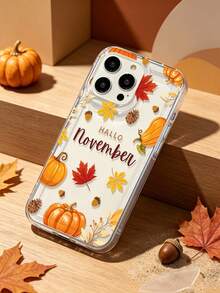 1 buah Casing Ponsel TPU Transparan Tahan Guncangan dengan Slogan Minimalis Motif & Kerucut Pinus, Kompatibel dengan iPhone 16/16Pro/16Plus/15/15ProMax/15Pro/11/12/13/14ProMax/12Mini/13Mini/11Pro/11ProMax/12Pro/12ProMax/13Pro/13ProMax/14Pro/14ProMax, Bahan Lembut dan Terasa Premium - MultiWarna - View 3