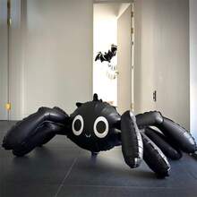 1/2pcs 149.86cm Halloween 4D Matte Giant Spider Balloon Foil Balloon, Halloween Home Decor, Prank Prop, Indoor Theme Decoration Atmosphere Creation - 4D Giant Spider - View 4