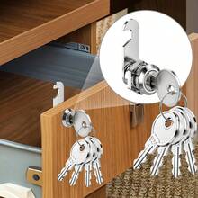 Multi-Lock Plate Universal Mailbox Lock, Fits Mailbox, Wardrobe, Storage Cabinet, Hardware Anti-Theft Lock, Easy Installation, Sturdy And Durable Replacement Lock Accessories, Tongue Lock, Toolbox Lock Set - Multiple Styles - View 4