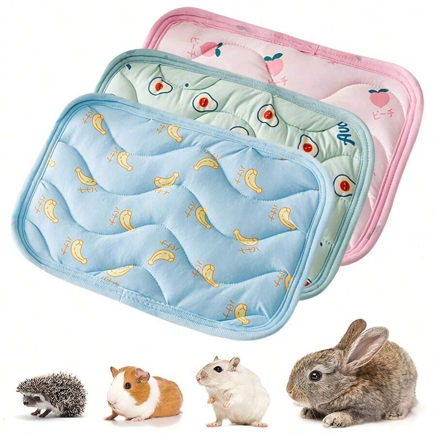 Breathable Small Animal Bed Mat - Soft, Thick, And Cool Polyester Nest For Guinea Pigs, Chinchillas, Rats, And Rabbits - Cozy Pet Sleeping Nest | Thick Cushion Mat | Soft Filling Material, Small Pet Bedding | Thick Cushion Mat | Soft Filling Material - View 1