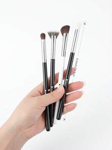 DUcare 10pcs Eyeshadow Makeup Brush Set, Precise Application, Blending, Crease And Highlight Essential Eye Brushes - Black and White - View 5