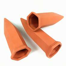 2pcs Clay Vacation Plant Watering Spikes, Wine Bottle Watering Stakes, Slow Release Plant Watering Nails, Automatic Watering Device For Indoor And Outdoor Plants - Multicolor - View 9