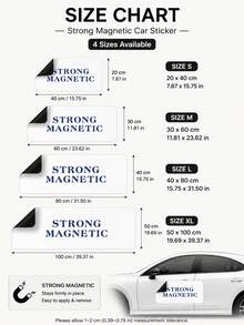 Custom Car Magnetic Signs, Personalized Logos For Your Car, Van, Truck, Used For Promoting Your Business Vehicle, Professional Printing, Customizable Text And Logo - Multicolor - View 3