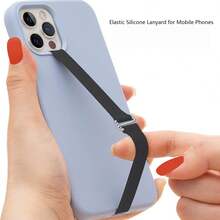 Anti-Drop Phone Lanyard Phone Case Portable Anti-Loss Creative Wrist Strap Phone Shell Finger Ring Silicone Rope - Multicolor - View 7