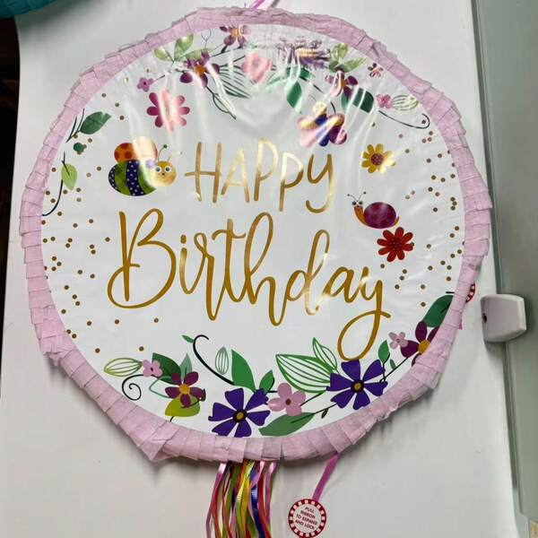 1 món đồ chơi Piñata cho tiệc sinh nhật, có thể chứa kẹo, pháo giấy và các món quà nhỏ khác