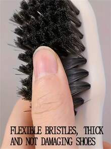 Half A Multi-Function Cleaning Brush, Multi-Function Liquid Shoe Brush, Household Press-Type Liquid Shoe Brush, Shoe Cleaning Tool, Press-Type Soft Bristle Cleaning Brush, Soft Bristles Won't Damage Clothes - A - View 8