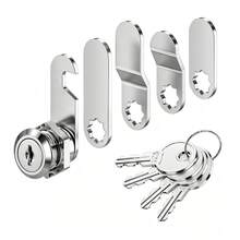 Multi-Lock Plate Universal Mailbox Lock, Fits Mailbox, Wardrobe, Storage Cabinet, Hardware Anti-Theft Lock, Easy Installation, Sturdy And Durable Replacement Lock Accessories, Tongue Lock, Toolbox Lock Set - Multiple Styles - View 26
