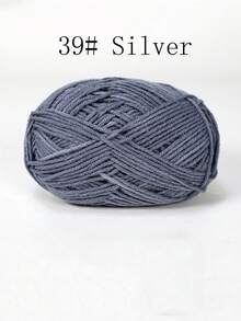 4-Ply Milk Cotton Yarn For Crocheted Blanket, Clothes, Handbag, Slippers, Various Color Combinations, 50g Per Piece, Autumn And Winter Crocheted Scarves, Hats, Sweaters, Etc. DIY Gifts, Suitable For Beginners - Multicolor - View 29