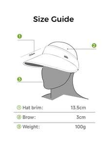 Beneunder Women's Lightweight Visor Sun Hat BM569 - Beige - View 6