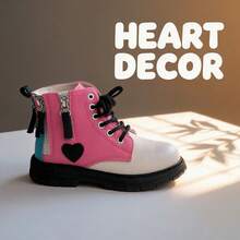 Creative Personalized Fashion Design Zipper Streetwear New Versatile Colorblock Boots - Multicolor - View 3