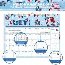 2026-2027 18-Month Calendar (July 2026 - December 2027), Sunday Start Design, Holiday Marked, Mini Month Preview For Previous And Next Month, Week Number Display, Large Writing Space, NOTES Section And Remarks Area, Suitable For Home, Office, School And Business Schedule Planning, Desk And Wall Hanging - View 6