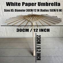 1. White Paper Umbrella DIY Wedding Decoration Painting And Photography Prop - Multicolor - View 6