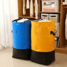 1pc Heavy Duty Moving Bag With Sturdy Handle And Secure Drawstring Closure - Large Capacity Storage Organizer Bag, Foldable Space-Saving Design, Made Of High-Strength Plastic Material, Suitable For Moving, Travel, Storage, College Dorm, Home Use - Perfect For Storing Clothes, Bedding, Household Items, Laptop Boxes, Dorm Essentials, Easy To Carry, Reinforced Structure, Ideal Choice For Packing, Also Suitable For Frequent Business Travelers - Multicolor - View 1