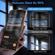 CASECOPS 1Pc Ceramic Matte Anti-Spy Privacy Phone Screen Protector Film, Compatible With IPhone 17/16/15/14/13/12/11, Pro Max/Pro/Plus/Air/E/Mini Series, Full Protection, No Case Lifting, Rounded Corner Design, Anti-Fingerprint, Anti-Scratch, High-Quality Cell Phone Accessories - 1 Pack - View 6