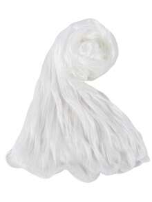1pc Solid Color Breathable Ruffle Soft Headscarf, Bright Elastic Wrinkle-Resistant Spring Summer Headscarf - Multicolor - View 3