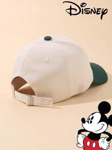 Disney 1件迪士尼官方授權米奇與米妮刺繡棒球帽，可調節防曬休閒帽，旅行海灘Y2K風格卡通帽 - 彩色 - 查看 4