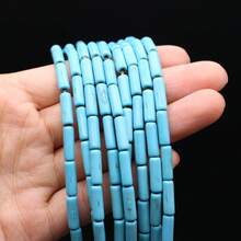 1 Strand Natural Stone Cylindrical Loose Beads Agate Spacer Beads For Jewelry Making DIY Bracelet Necklace Accessories - 4x13mm - View 20