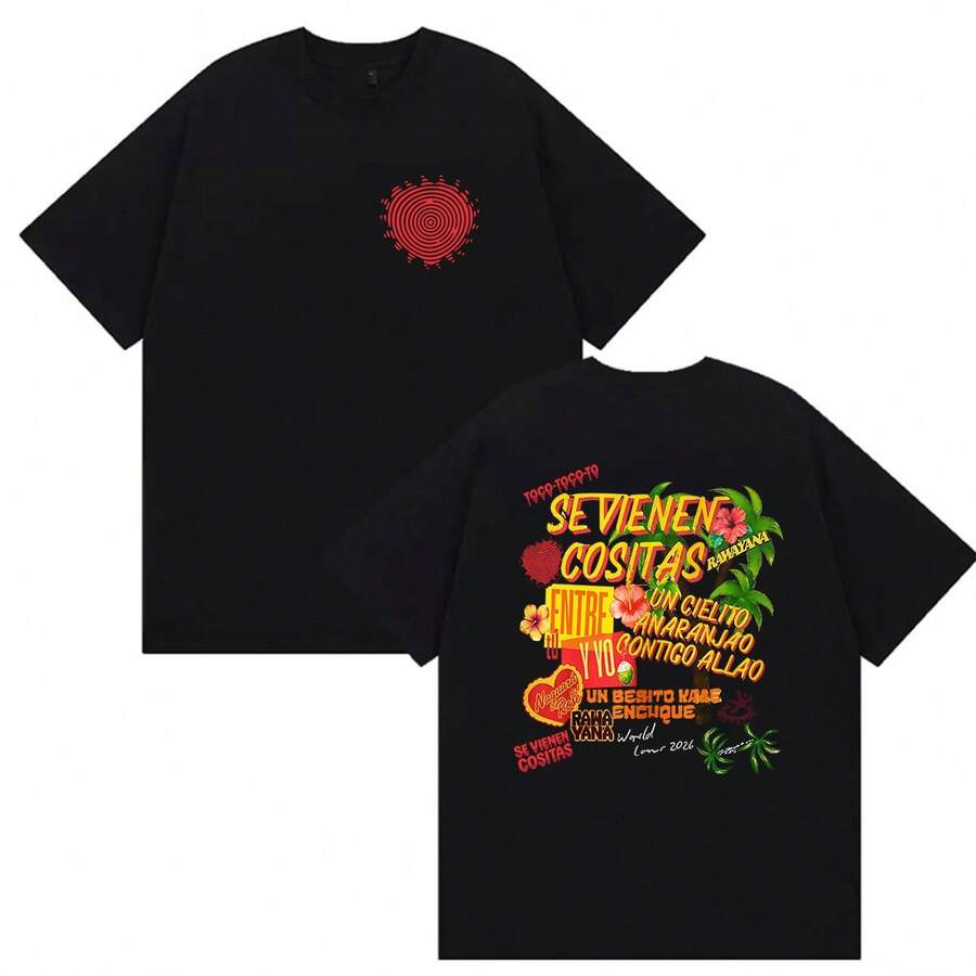 Men T-Shirts - 黑色 - 查看 1