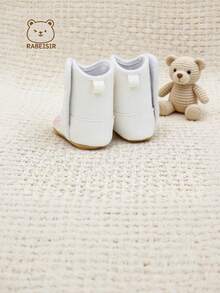 RABEISIR Sepatu Bot Bayi Musim Gugur/Dingin, Sepatu Pra-Berjalan Bayi, Anti Selip & Bernapas, 6-12-18 Bulan, Sepatu Bot Mini Retro Unisex - Putih - View 4