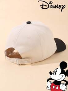 Disney 1件迪士尼官方授權米奇與米妮刺繡棒球帽，可調節防曬休閒帽，旅行海灘Y2K風格卡通帽 - 彩色 - 查看 5