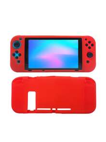 Kompatibel mit Switch, 1 Stück Spielschutzhülle + 10 Stücke Joystick-Kappen Set, stoßfest, staubdicht, kratzfest, rutschfestes Punktmuster verbessert das Spielgefühl - Übersicht 12