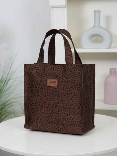 DLIU 1pc, New Arrival, Thickened Fabric, Handbag, Lunch Bag, Bento Bag, Square Bag, Lunch Box Storage Bag, Work Commute Bag, Shopping Bag, Suitable For Work Commute, School Lunch, Portable Picnic, Daily Use.