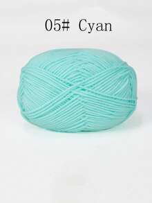 4-Ply Milk Cotton Yarn For Crocheted Blanket, Clothes, Handbag, Slippers, Various Color Combinations, 50g Per Piece, Autumn And Winter Crocheted Scarves, Hats, Sweaters, Etc. DIY Gifts, Suitable For Beginners - Multicolor - View 44