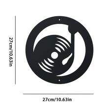1 Set Music Note Wall Decor Set - Iron Frame Outline Painting, Durable Metal Sculpture, Suitable For Home And KTV Decoration, Perfect For Room Decor. - TY-204-03 - View 12