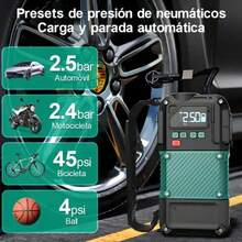 Master 4-In-1 12V 10A 120W Car Battery Jump Starter - Green Black - View 7
