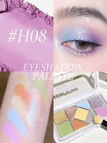 HOLD LIVE Pink Frame 9-Color Eyeshadow Palette H08 High Brightness Oxygen-Feel Colorful - H08 Dopamine Colors - View 3