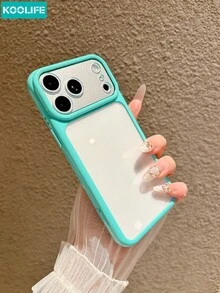 KOOLIFE 1pc Minimalist Classic 2-In-1 Anti-Drop Phone Protective Case, Full Coverage Protection, Compatible With IPhone 18 Pro Max, 17 Pro, 17, 16, 15, 14, 13 - Blue - View 2