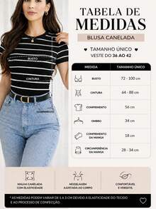 Women's Basic Ribbed Cotton Striped Blouse - 淺粉色 - 查看 4