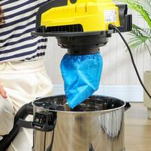 HOMCOM Aspirador en Seco y Húmedo 3 en 1, 1200W, Aspiradora con Función de Soplador, Manguera 2 m, Depósito Inoxidable 20L, Triple Filtro, Boquilla para Suelos y Ranuras, Amarillo - Enchufe EU Tipo F(220-240V) - Ver 9