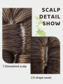 alicegarden 12 Inch Synthetic Short Wavy Wig, Natural Straight Style, Stunning Chocolate Brown, With Bangs, Suitable For Women's Daily, Party, Cosplay Use, Natural And Durable, Women's Wig Gift, Halloween - Chocolate Brown - View 3