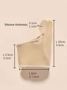 COSYLEE 1 Pair/3 Pairs Toe Pads, Forefoot Cushion, Comfortable Breathable Toe Covers, Washable And Reusable - Beige-external - View 2