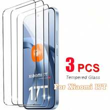 3pcs/Pack Compatible With Xiaomi 14T/14T Pro/17T/17T Pro/ 15/17/15T/15T Pro/ 17/17 Pro/17 Pro Max/17 Ultra High Definition Transparent Phone Screen Protector Tempered Glass Screen Protector No Bubbles No Scratches Full Coverage High Definition Supports Fingerprint Unlock - Clear - View 4