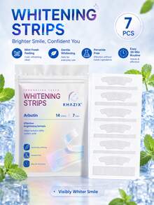 7pcs White Teeth Decor Floss Set, Gentle & Non-Irritating, Alcohol-Free, Party Decoration - Multicolor - View 3