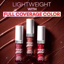 Wet N Wild Mega Glitter أحمر شفاه سائل لامع New Soulmate 2,8 مل - أحمر شفاه سائل، لمعان - Happy Tears - مشاهدة 5