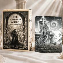 The Nameless Epic Oracle Cards, Hero's Journey Spiritual Divination Deck, 45 Pcs Tarot Cards For Meditation & Psychic Reading - Light Grey - View 8