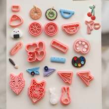 Fruit, Animal And Other Polymer Clay Cutting Tools, Suitable For DIY Handmade Cute And Flowing Earring Handicrafts - Multi-element - View 12