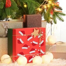 1 Roll 500pcs Christmas Hat Stickers, Christmas Seal Label Stickers, Santa Claus Gift Box Stickers, Merry Christmas Decoration, Christmas Gifts - View 7