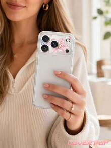 1pc Hibiscus Pattern Camera Lens Protector Film, Compatible With IPhone 17Pro/17 Pro Max; Made Of Tempered Glass, Full Coverage Design, High Definition Clarity, Scratch-Resistant And Anti-Fingerprint, Suitable For Phone Cases, Easy To Install. - Clear - View 9