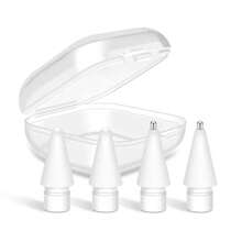 4/6PCS Replacement Tips Compatible With Apple Pencil, Pro Tip, IPencil 1st & 2nd Generation, White Anti-Slip Metal Material, Wear-Resistant, Compatible With IPad 1st Gen Pencil - Multicolor - View 1